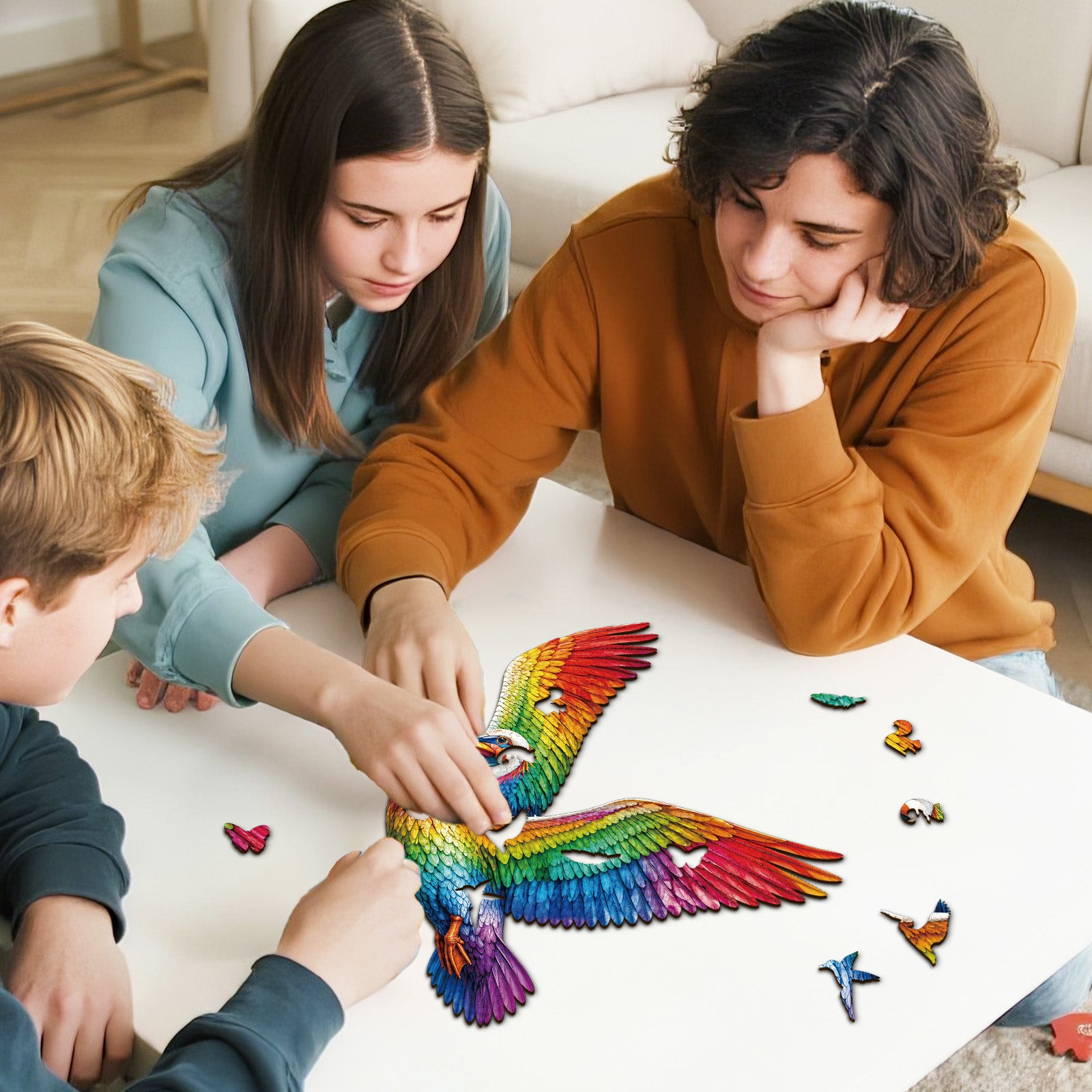 kaayee-rainbow-wings-of-wonder-holzpuzzle-medium-bunt image 7