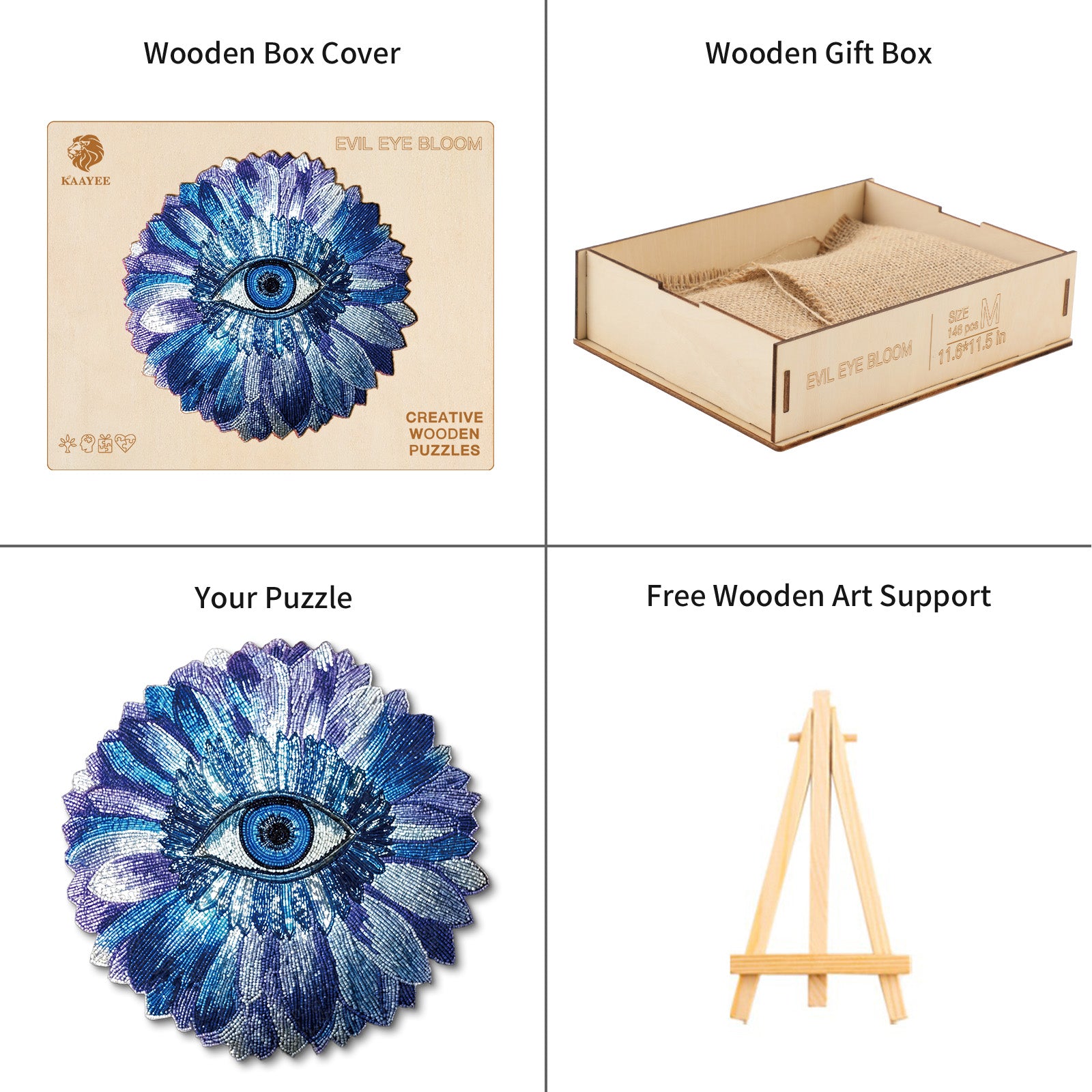 kaayee-wooden-puzzle-evil-eye-bloom-holzpuzzle-medium image 4
