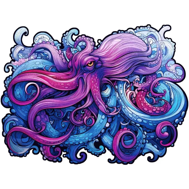 kaayee-wooden-sea-octopus-holzpuzzle-small-tiermotiv image 1