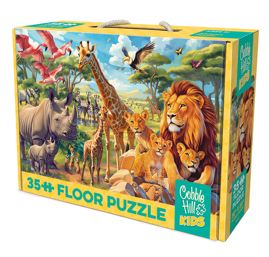 cobble-hill-floor-puzzles-african-plains-bodenpuzzle-35-teile-tiere image 6