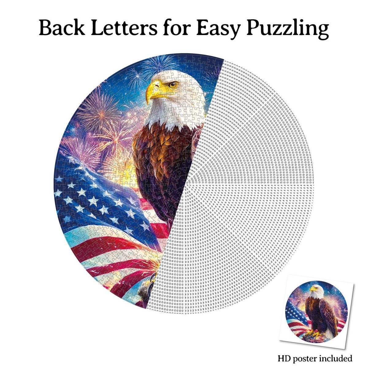 kaayee-cardboard-puzzle-bald-eagle-flag-1000-teile-rund image 6