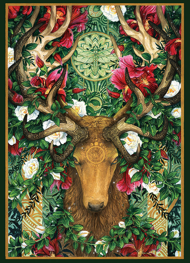 cobble-hill-1000-piece-bloom-of-life-puzzle-1000-teile-hirsch image 3