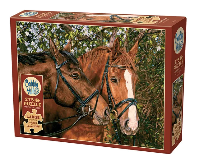 cobble-hill-easy-handling-friends-forever-puzzle-275-teile-pferde image 1
