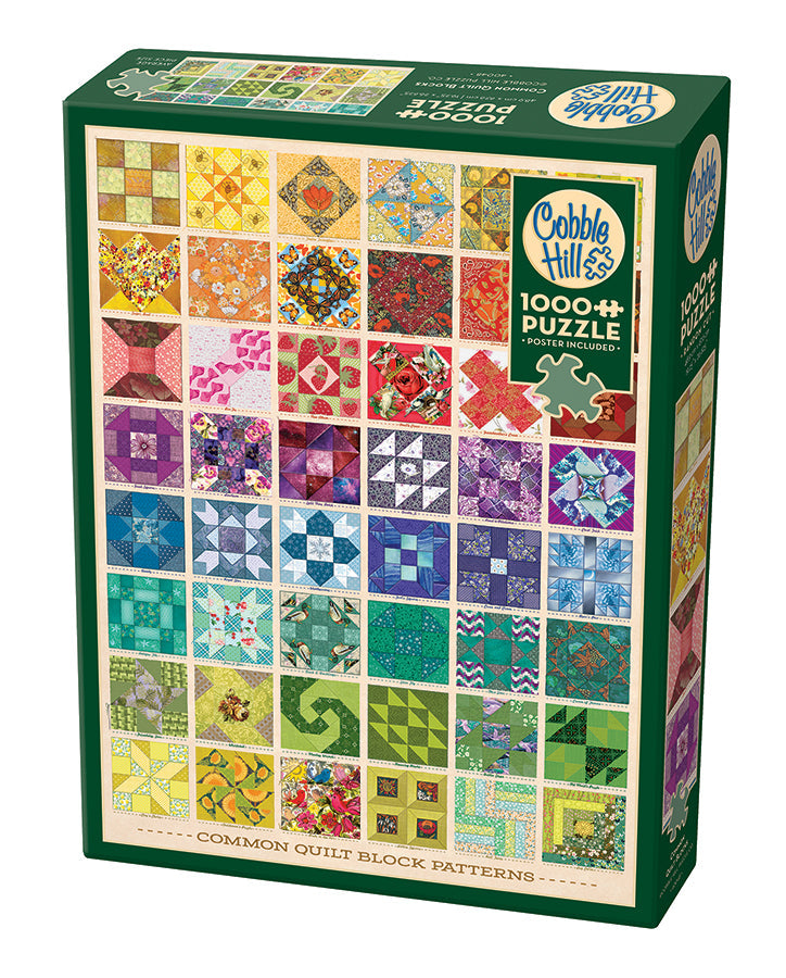 cobble-hill-1000-piece-common-quilt-blocks-puzzle-1000-teile-bunt image 1