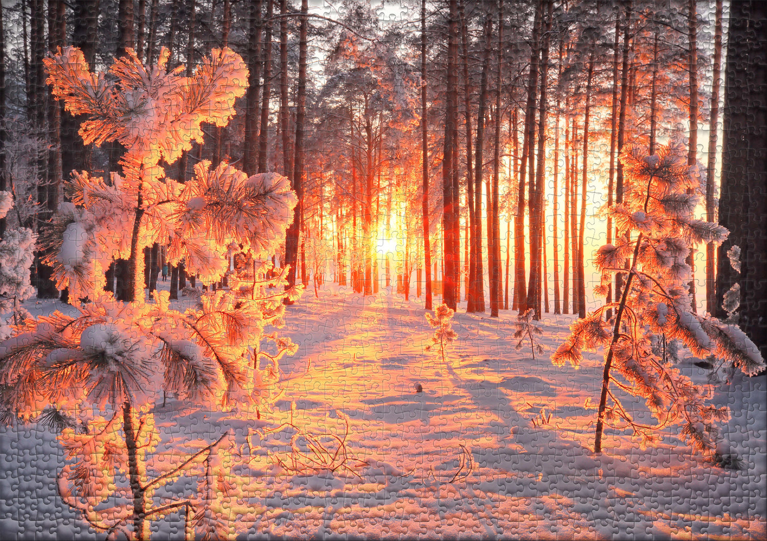 ulmer-puzzleschmiede-wintersonne-puzzle-1000-teile-winter image 2