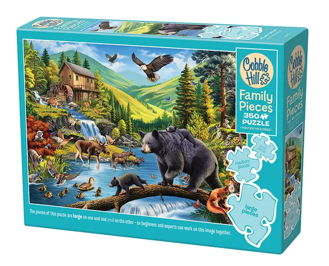 cobble-hill-family-pieces-350-a-family-affair-puzzle-tiere-berge image 1