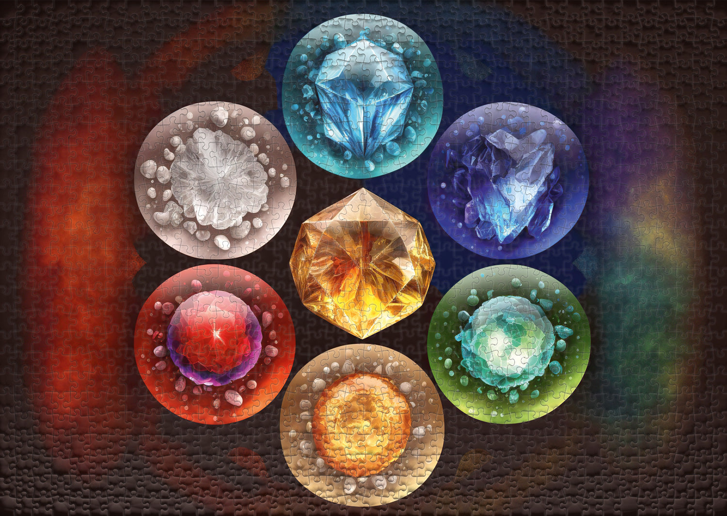 ulmer-puzzleschmiede-chakra-steine-puzzle-1000-teile-yoga image 2