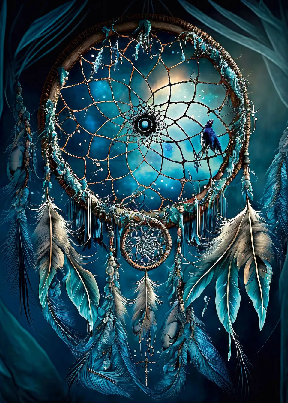 ulmer-puzzleschmiede-indian-dreamcatcher-puzzle-2000-traumf-nger image 1