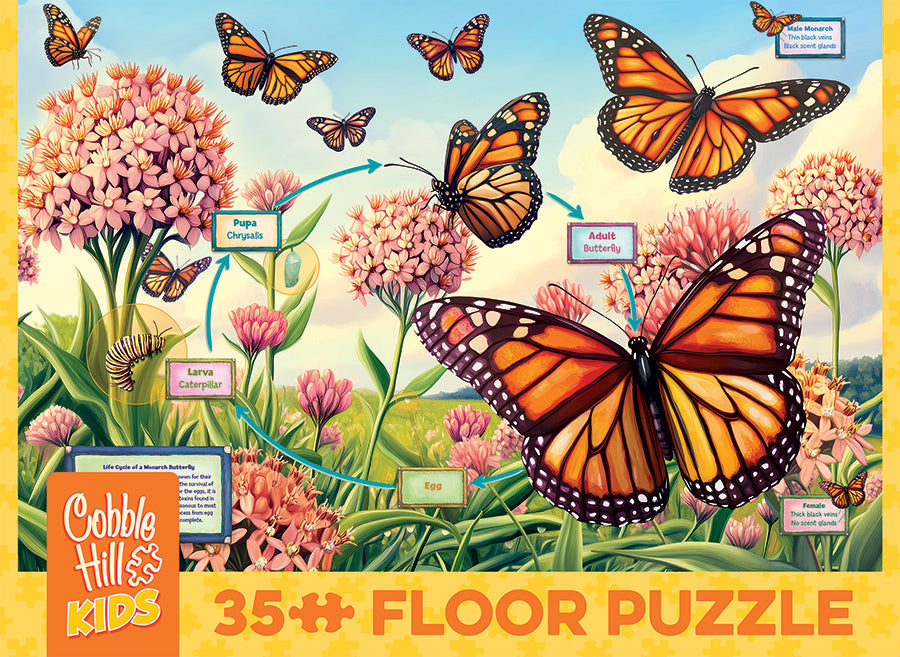 cobble-hill-floor-puzzles-life-cycle-monarch-puzzle-35-teile image 5