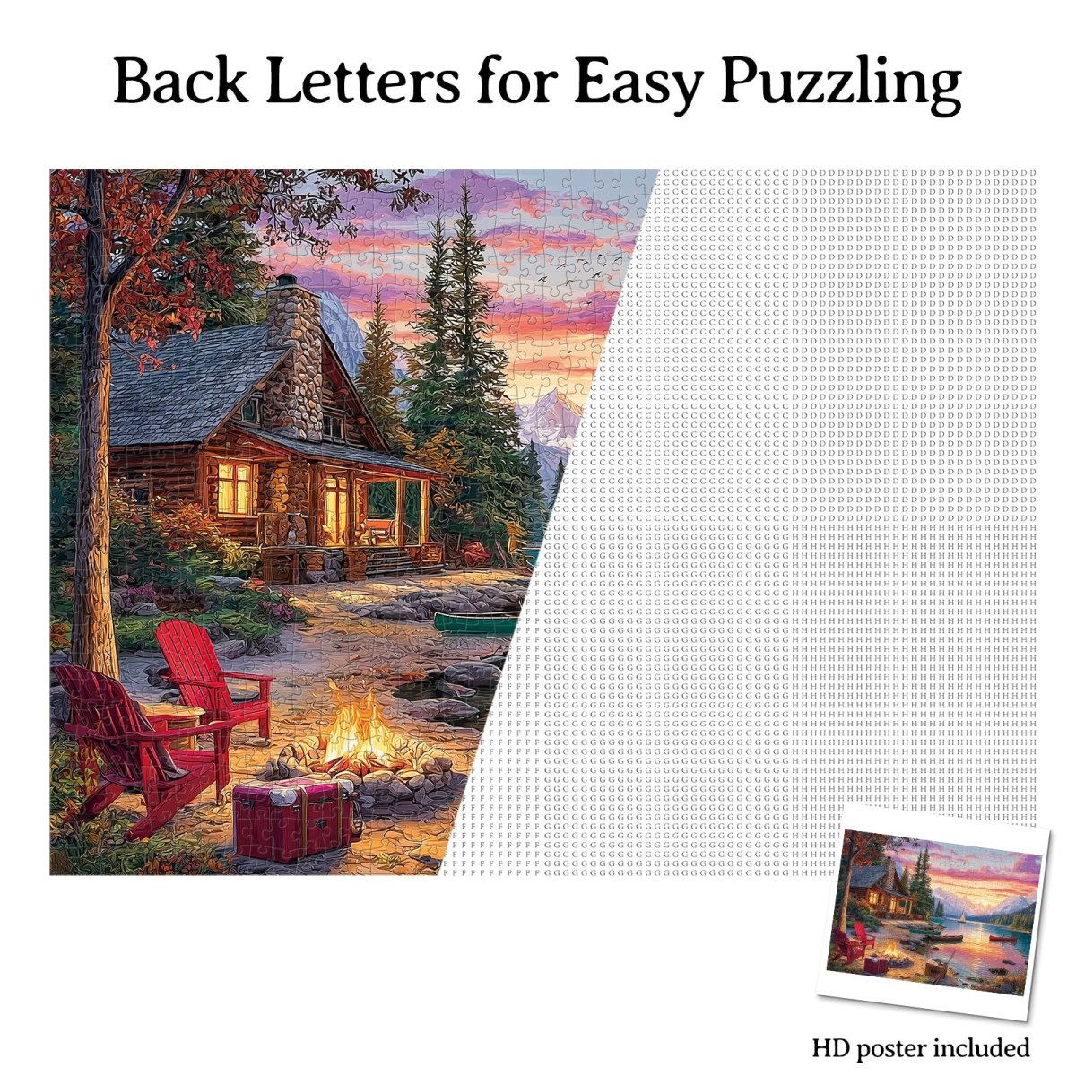 kaayee-cardboard-puzzle-twilight-lake-1000-teile-see-abendrot image 6