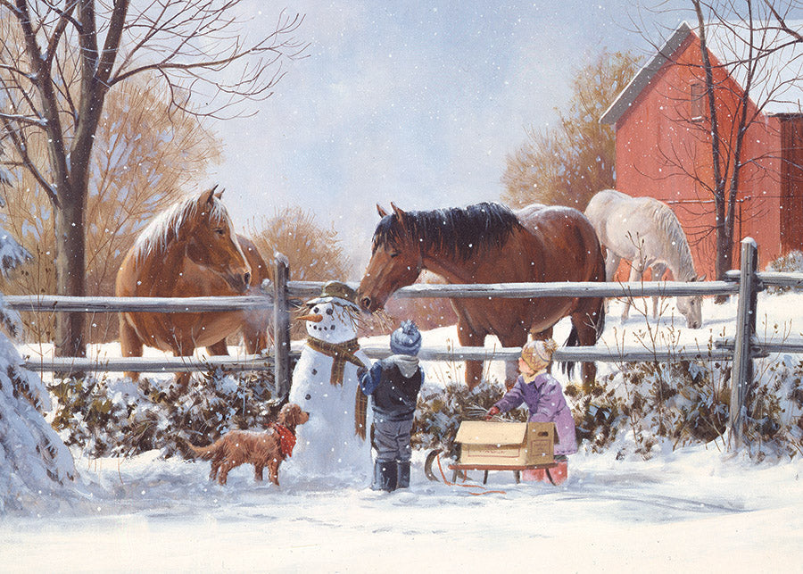 cobble-hill-chestnut-and-acorn-35-teile-rahmenpuzzle-winter image 3