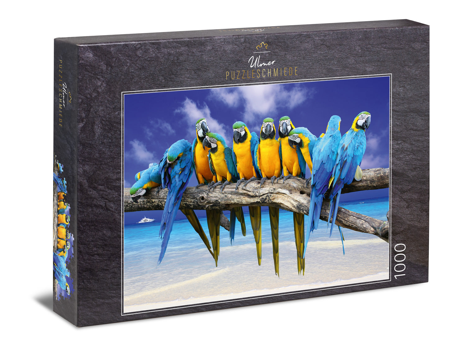 ulmer-puzzleschmiede-ausflug-ans-meer-puzzle-1000-teile-papagei image 1