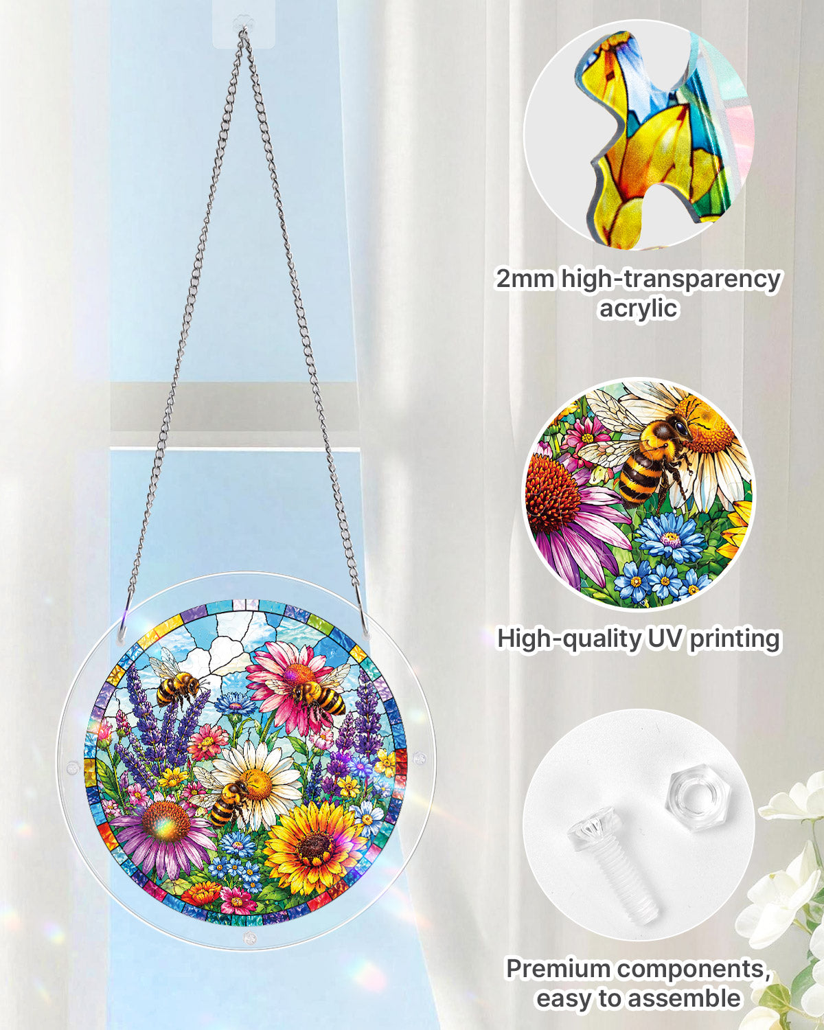 kaayee-bee-garden-suncatcher-fensterbild-medium-20-8-cm image 4