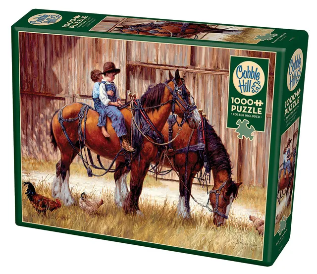 cobble-hill-1000-piece-back-to-the-barn-puzzle-1000-teile-bauernhof image 1