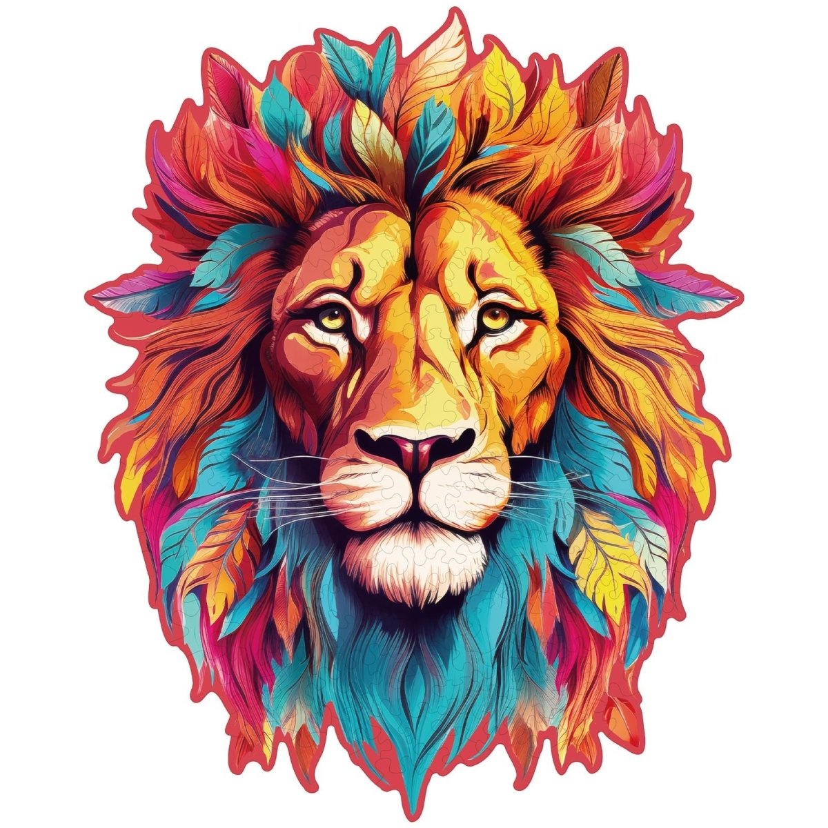 kaayee-wooden-puzzle-resolute-lion-holzpuzzle-medium-l-we image 1