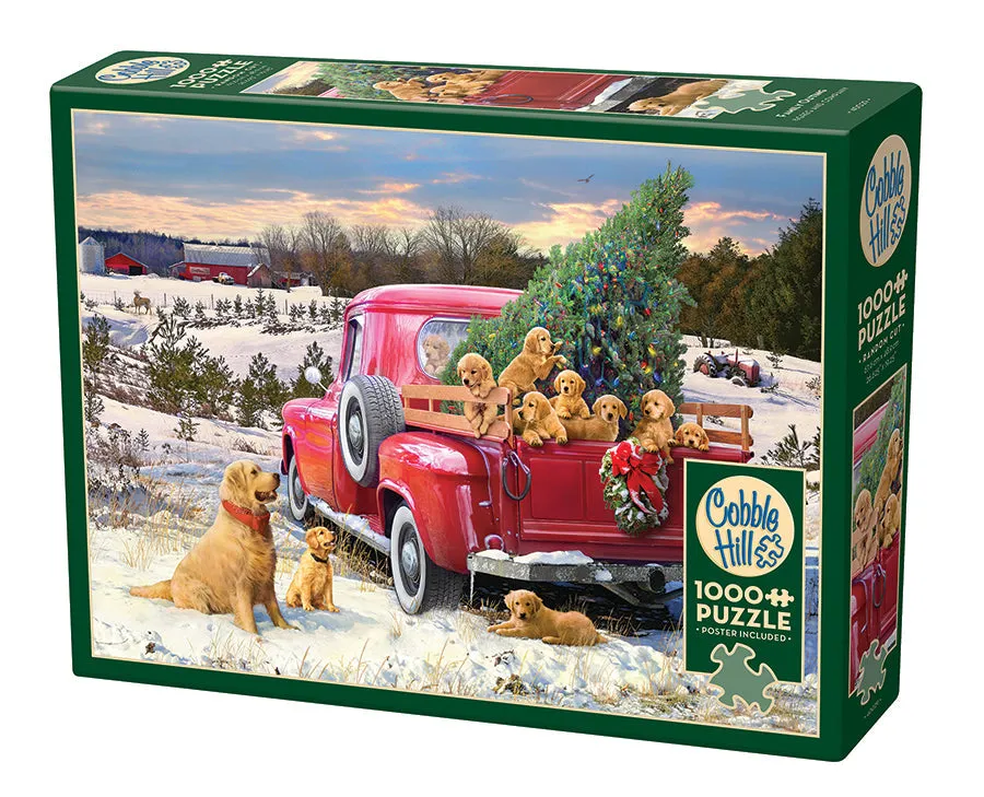 cobble-hill-1000-piece-family-outing-puzzle-winter-welpen image 1