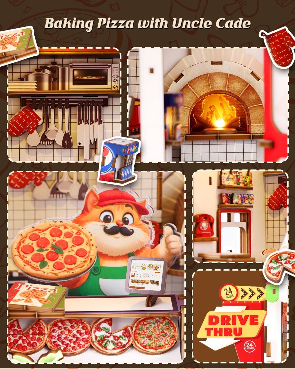 kaayee-uncle-cade-s-pizzeria-book-nook-kit-miniatur image 3