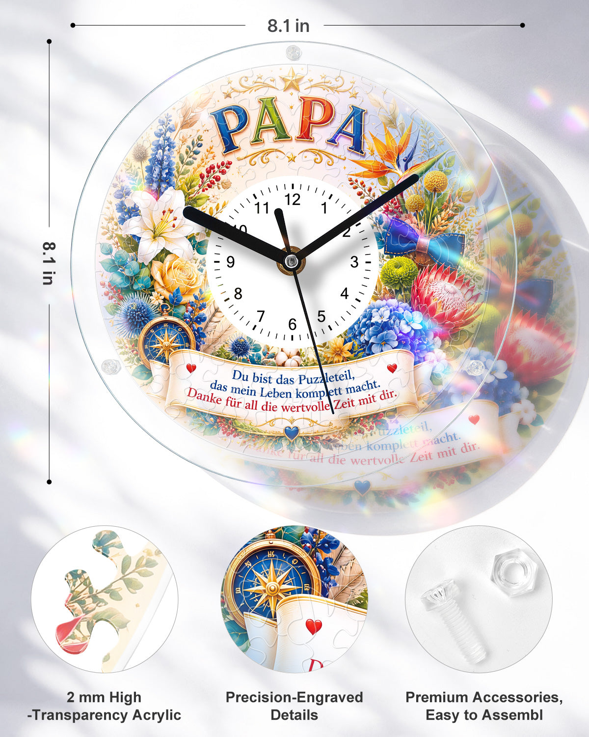 kaayee-clock-kit-f-r-papa-puzzle-uhr-acryl-bausatz-regular image 3