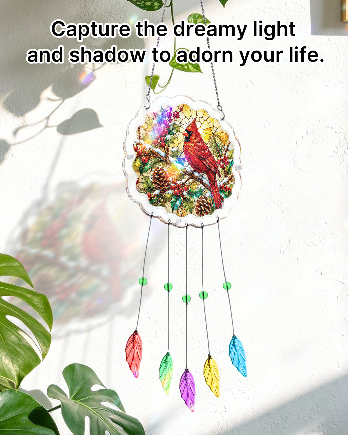 kaayee-wind-chime-winter-cardinal-windspiel-vogel-acryl-s-18cm image 6