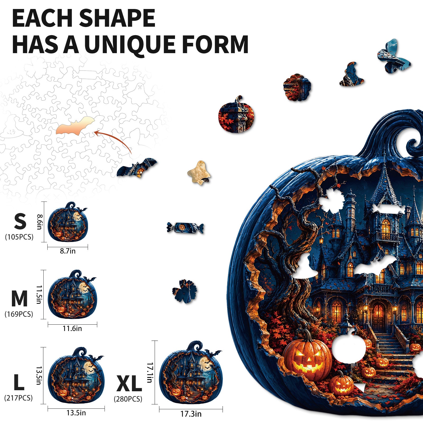 kaayee-moonlit-pumpkin-manor-wooden-puzzle-holzpuzzle-medium image 3