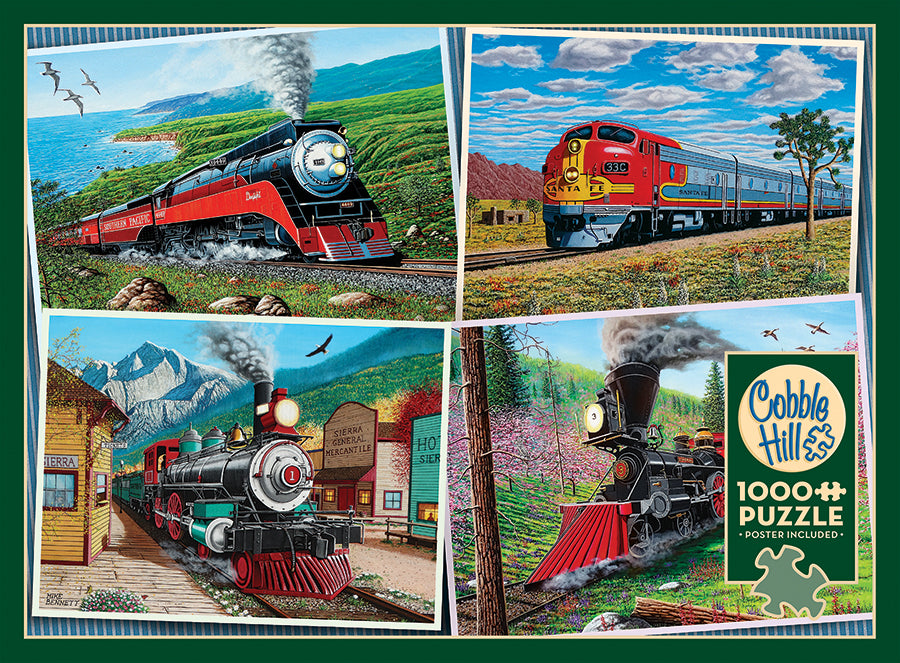 cobble-hill-1000-piece-historic-locomotives-puzzle-1000-teile-zug image 5