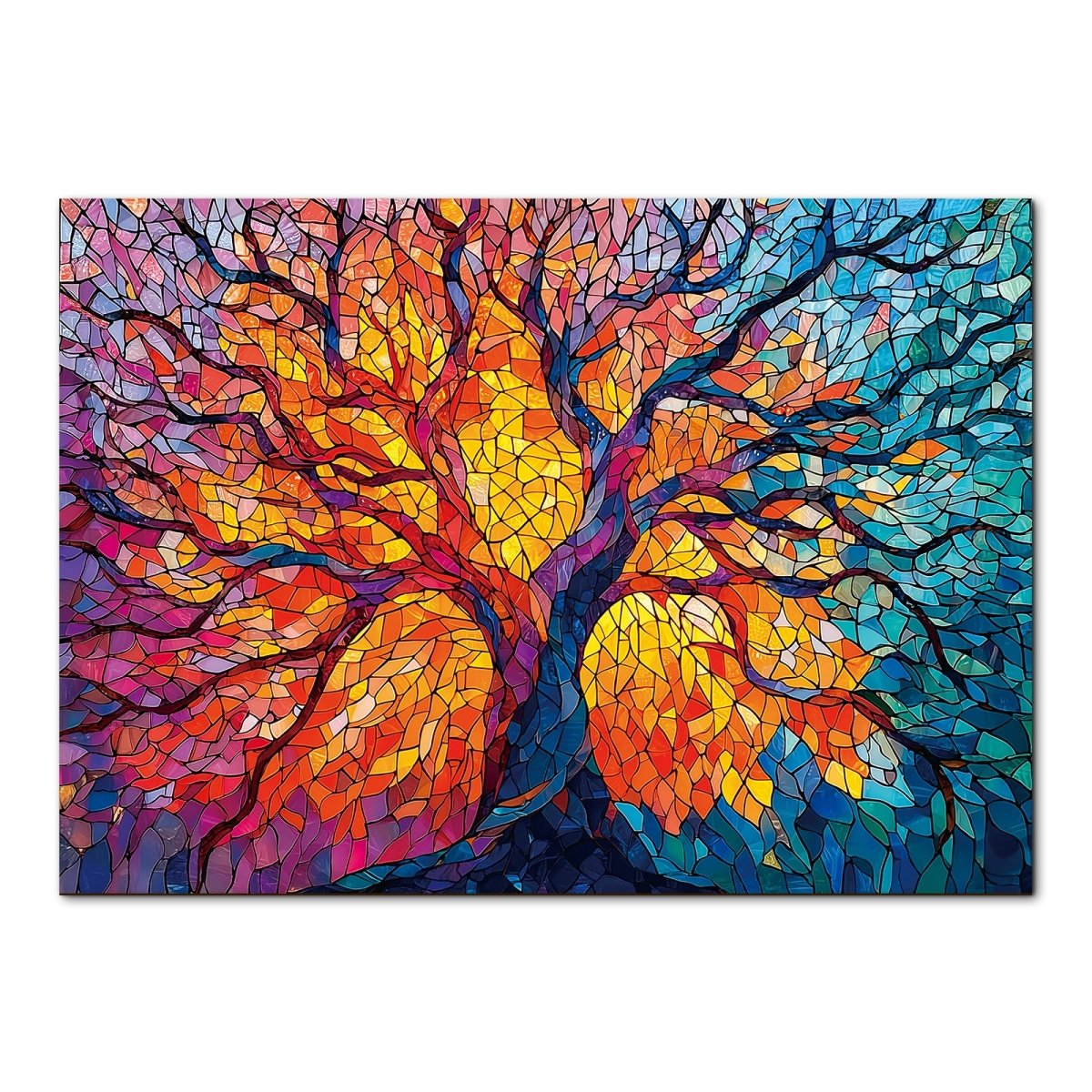 kaayee-stained-glass-tree-1000-teile-puzzle-standard-edition image 1