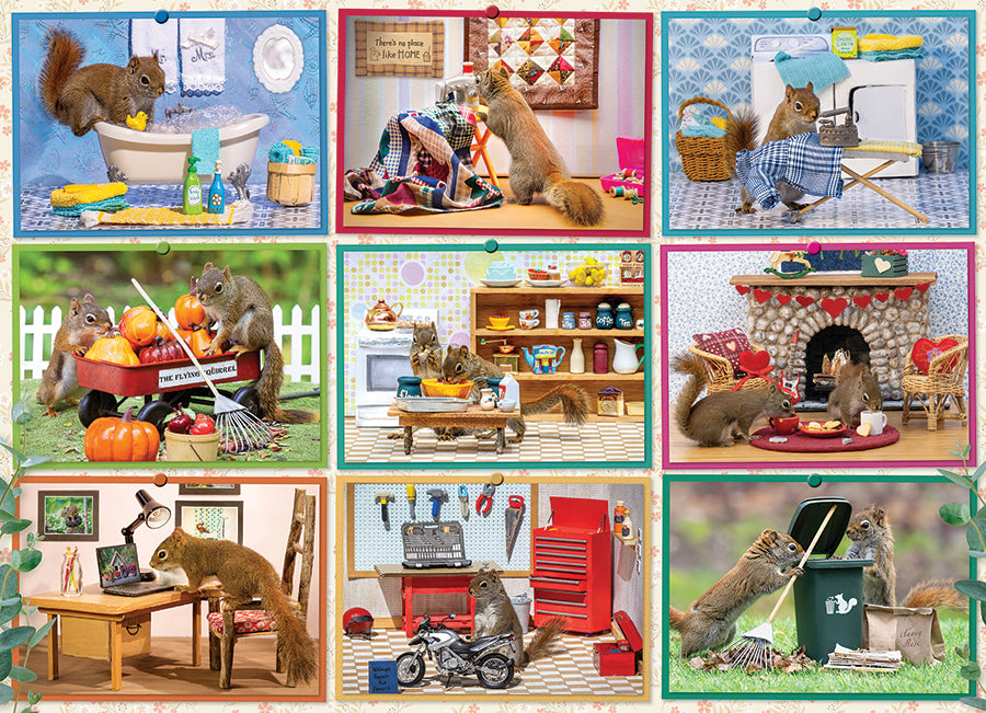 cobble-hill-1000-piece-squirrels-at-home-puzzle-eichh-rnchen image 2