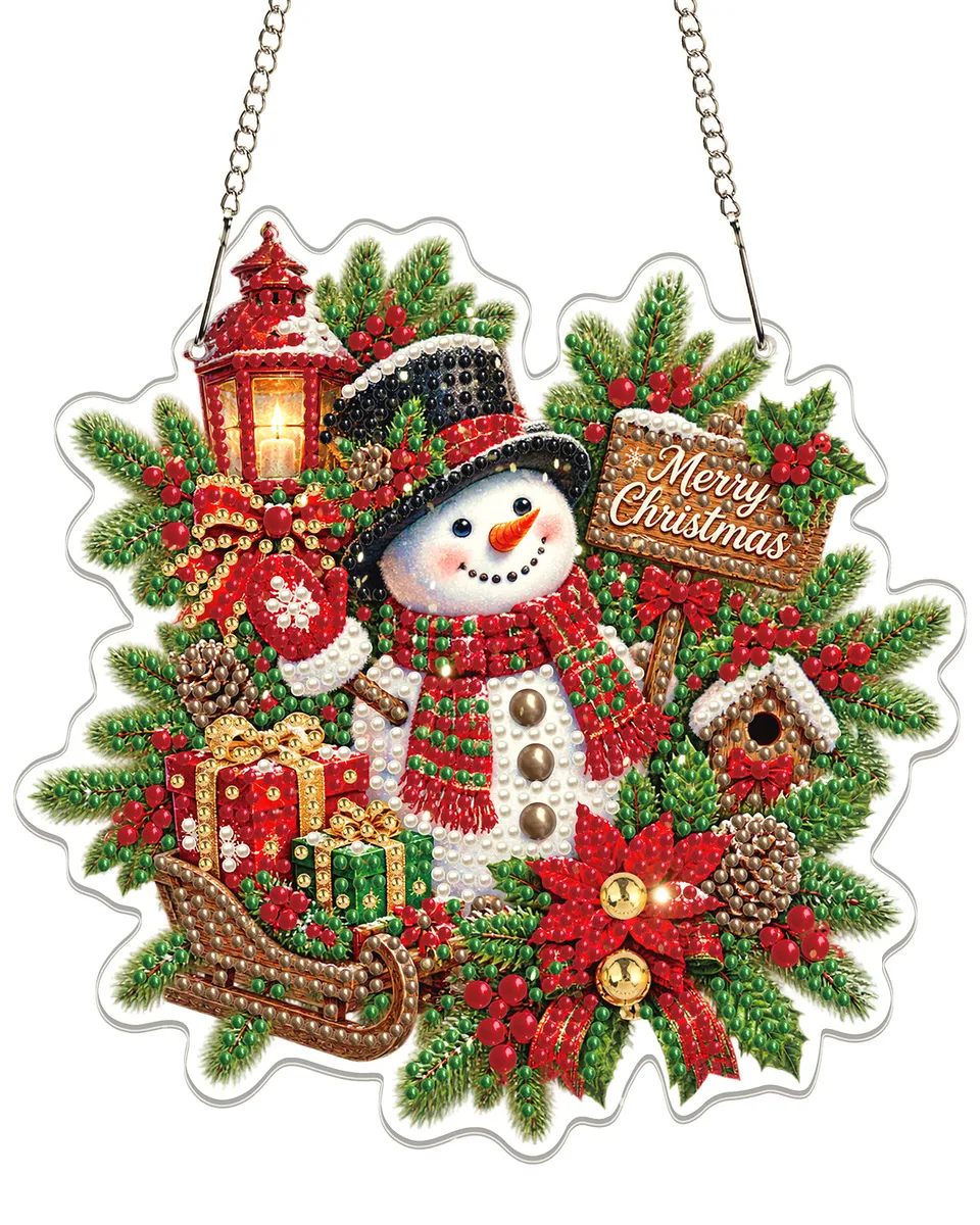 kaayee-suncatcher-puzzle-schneemann-fensterbild-20-cm-acryl image 1