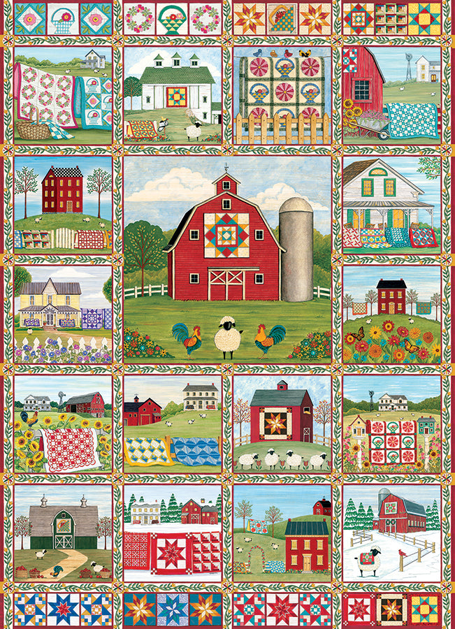 cobble-hill-1000-piece-quilt-country-puzzle-1000-teile-farm image 2