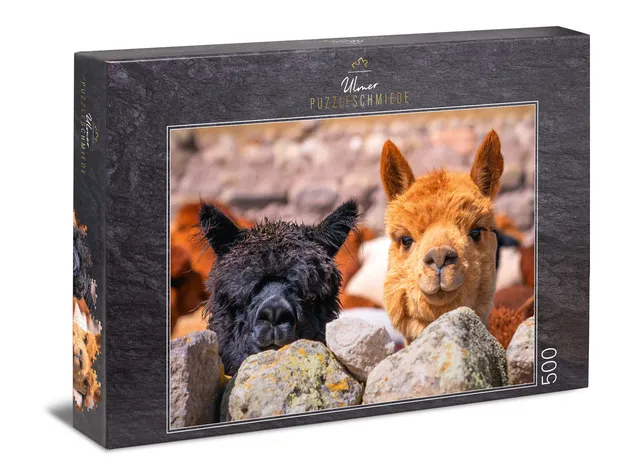 ulmer-puzzleschmiede-alpaka-puzzle-500-teile-tiermotiv image 1
