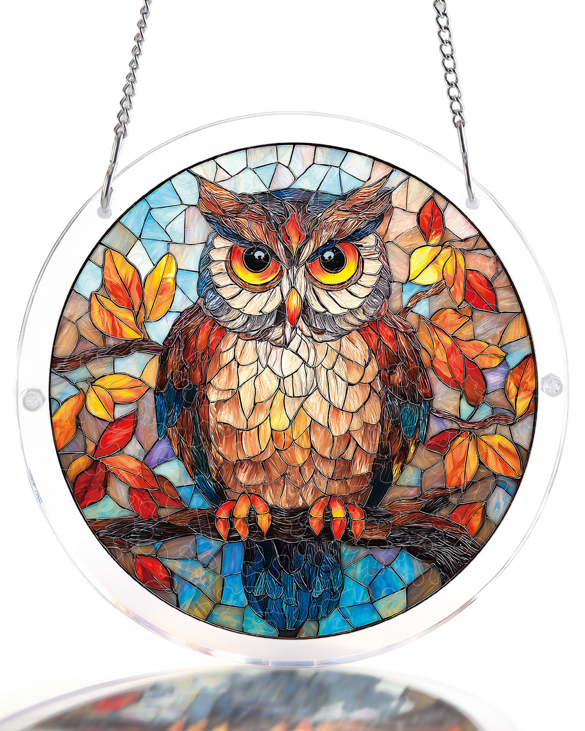 kaayee-autumn-owl-suncatcher-fensterbild-medium-20-8-cm image 1