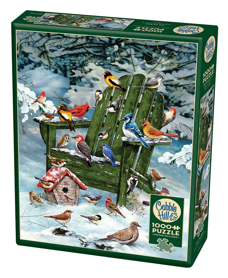 cobble-hill-1000-piece-for-the-birds-puzzle-1000-teile-winter image 1