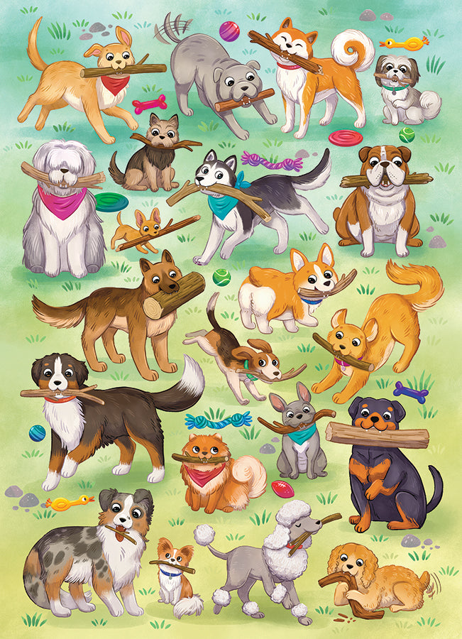 cobble-hill-fetch-puzzle-500-teile-hunde-portrait image 2
