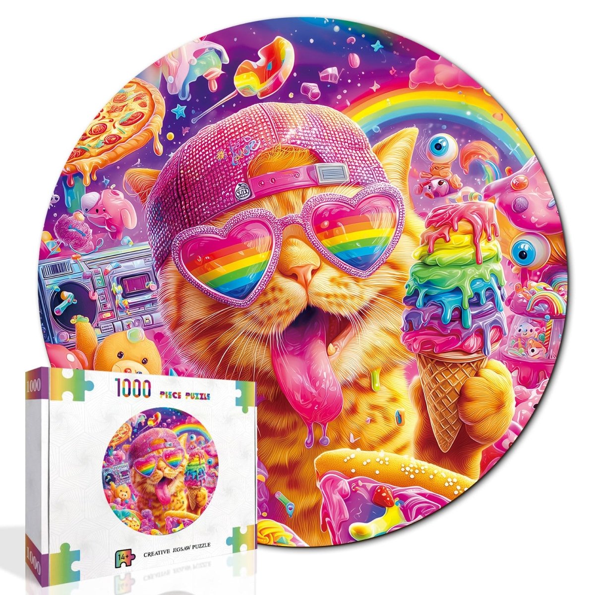 kaayee-cardboard-puzzle-1000-teile-candy-pop-cat-eco-white-board image 2