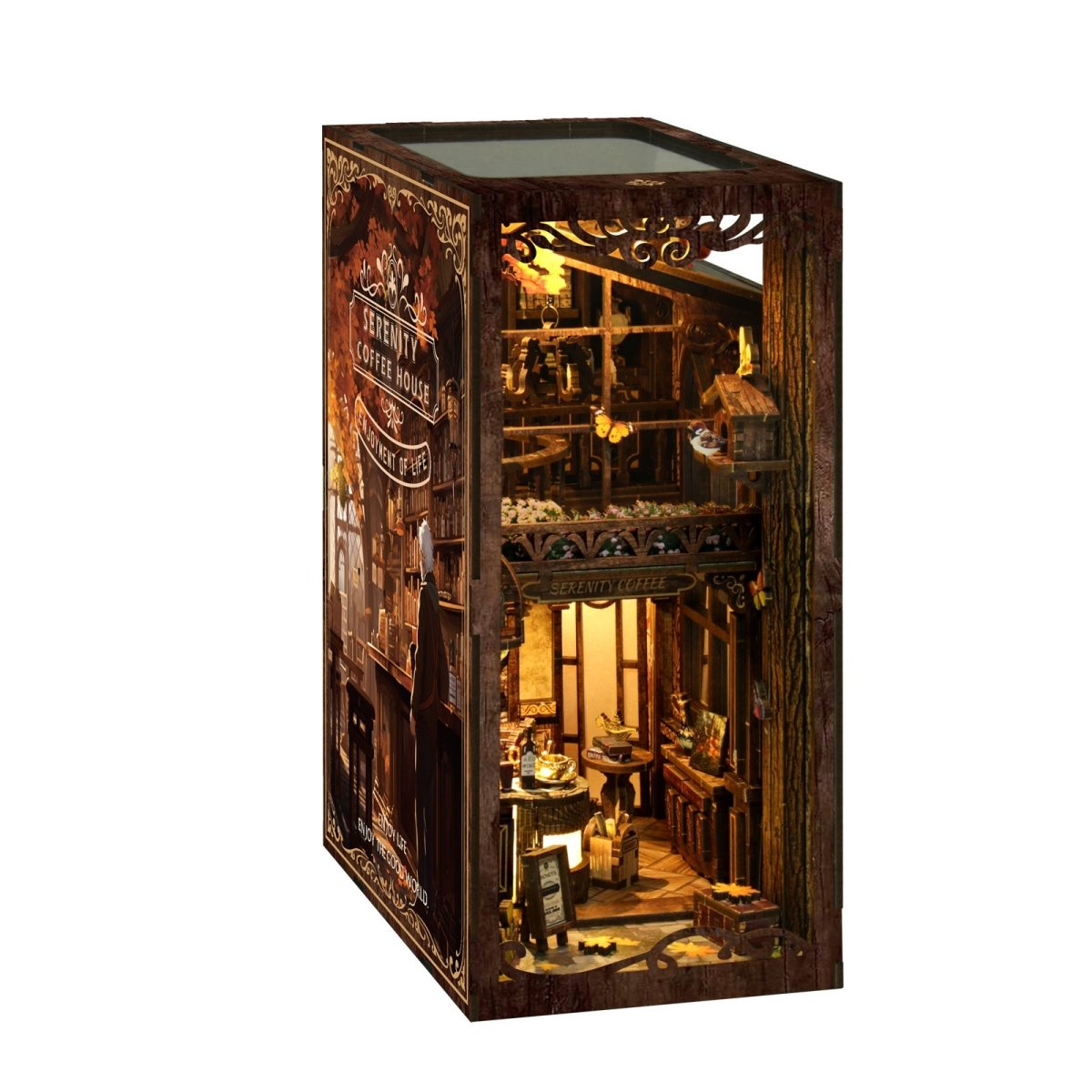 kaayee-book-nook-kit-serenity-coffee-house-miniaturhaus image 3
