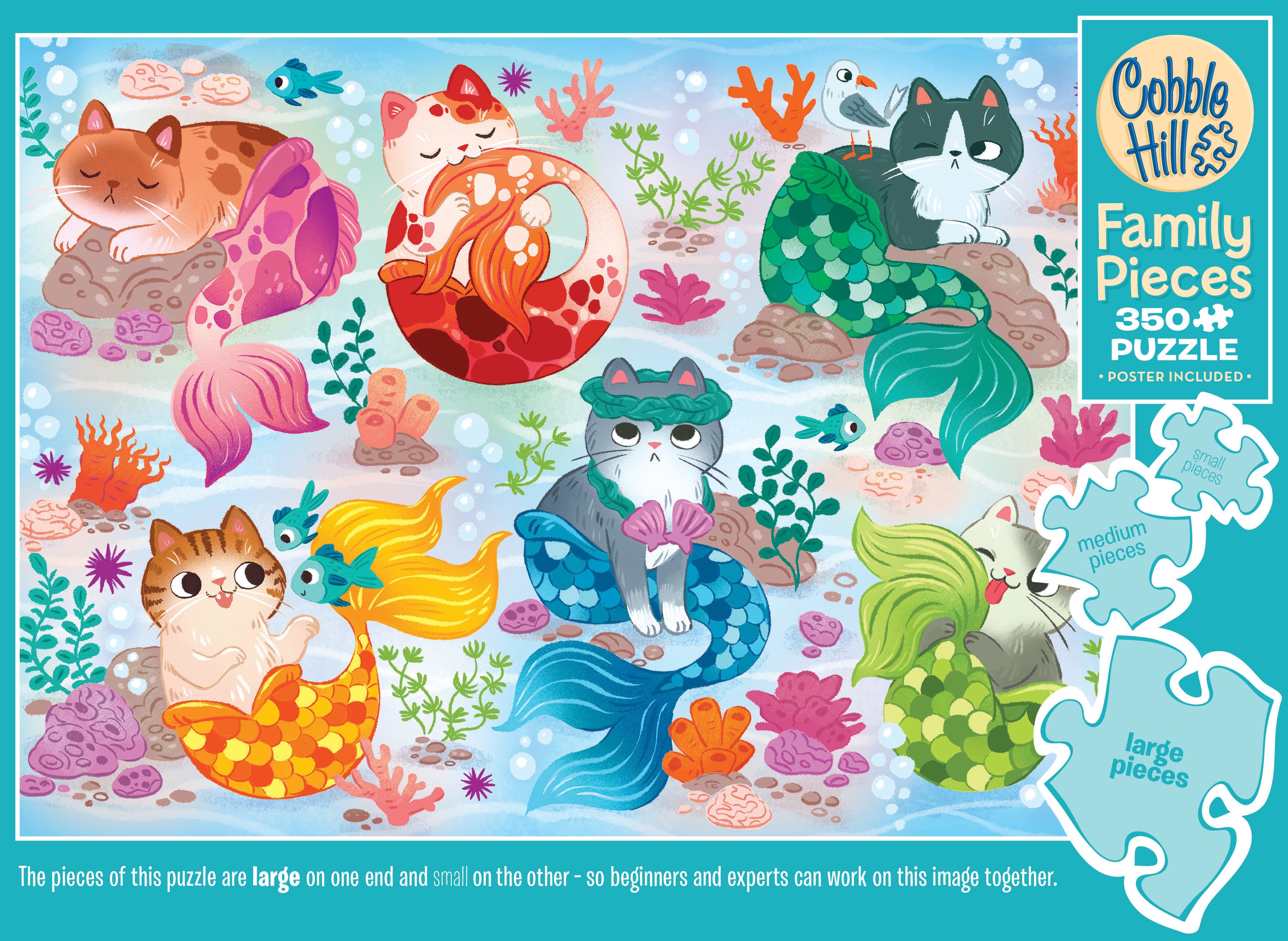 cobble-hill-family-pieces-350-mercats-puzzle-350-teile-katzen image 5