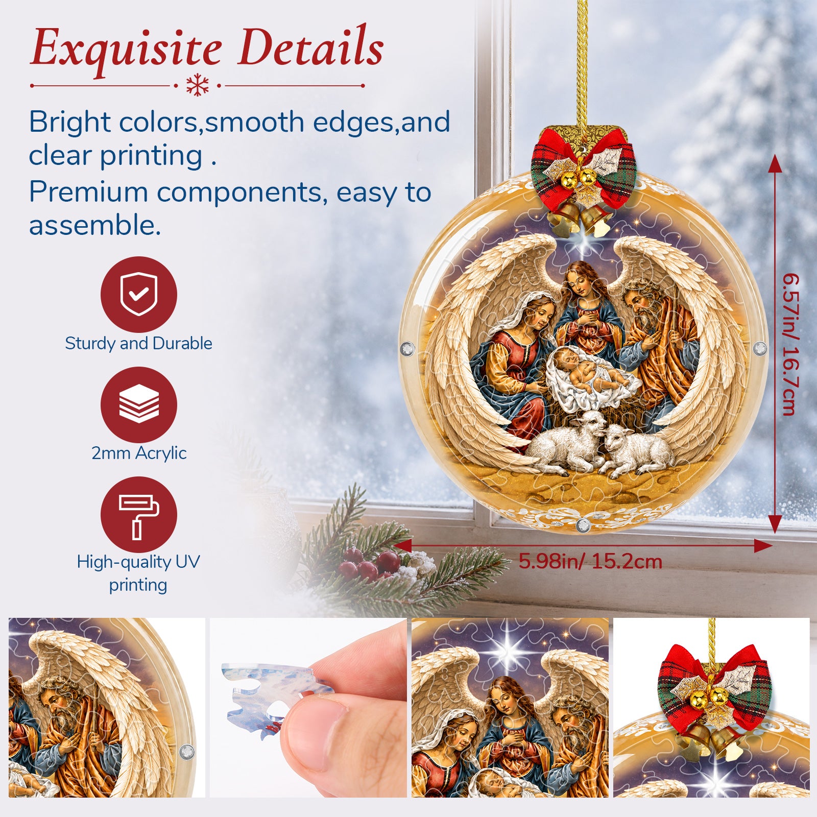 kaayee-holy-night-blessing-suncatcher-puzzle-mini-15cm image 6