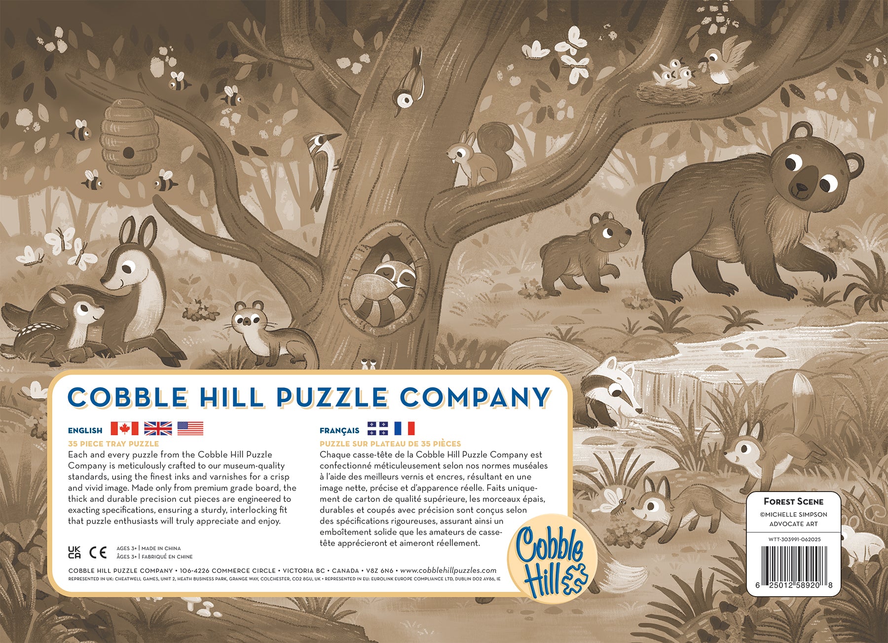 cobble-hill-tray-puzzles-forest-scene-puzzle-35-teile-kinder image 2