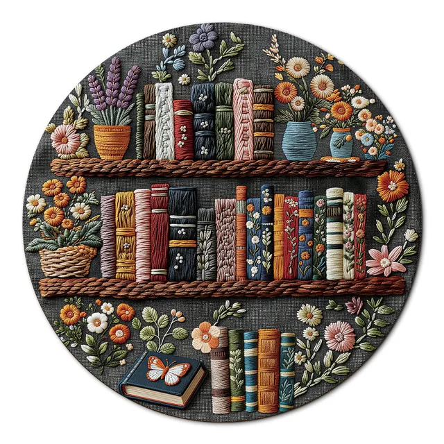 kaayee-floral-bookshelf-1000-teile-puzzle-standard-edition-blumen image 1