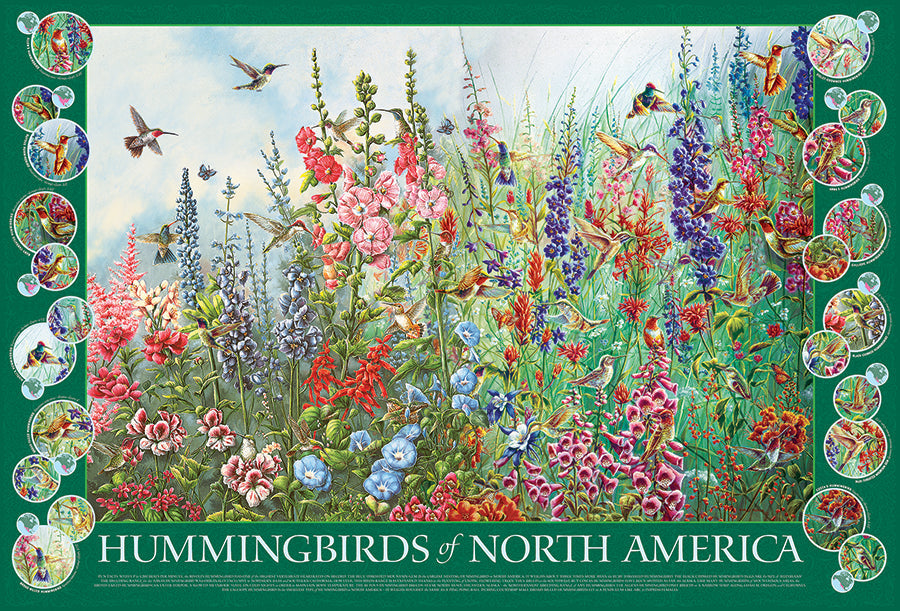 cobble-hill-2000-piece-hummingbirds-of-north-america-puzzle-2000-teile-kolibris image 2