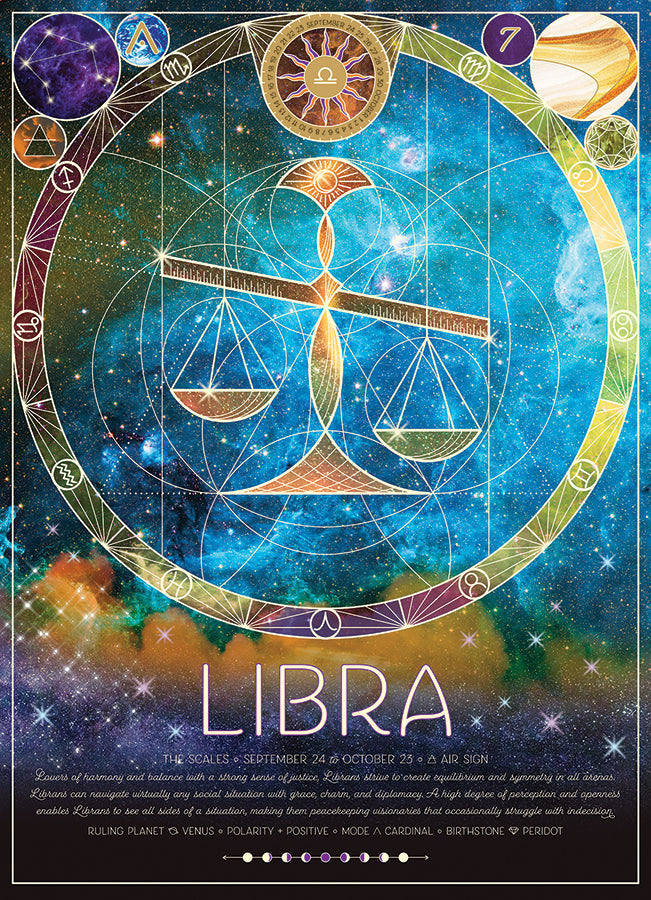 cobble-hill-500-piece-libra-puzzle-500-teile-sternzeichen-waage image 2