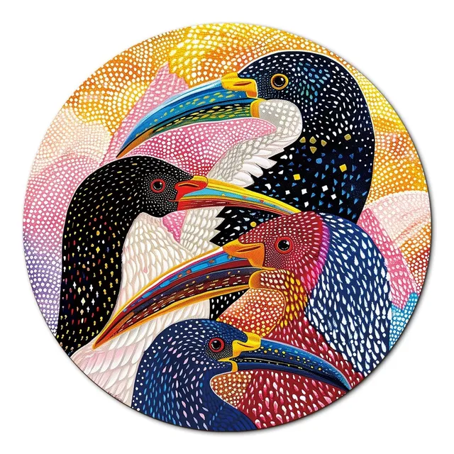 kaayee-realm-of-colorful-beaks-1000-teile-puzzle-pappe-eco-white-board image 1