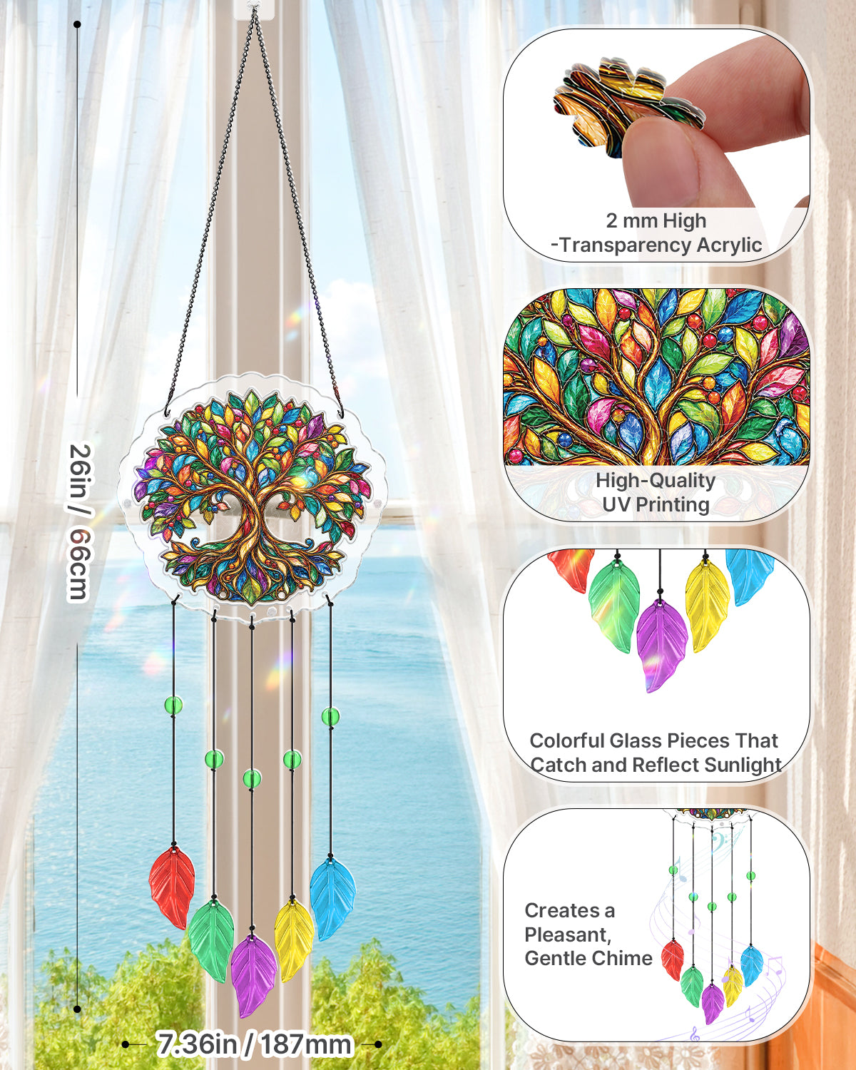 kaayee-wind-chime-tree-of-life-windspiel-small-bunt-18-cm image 3