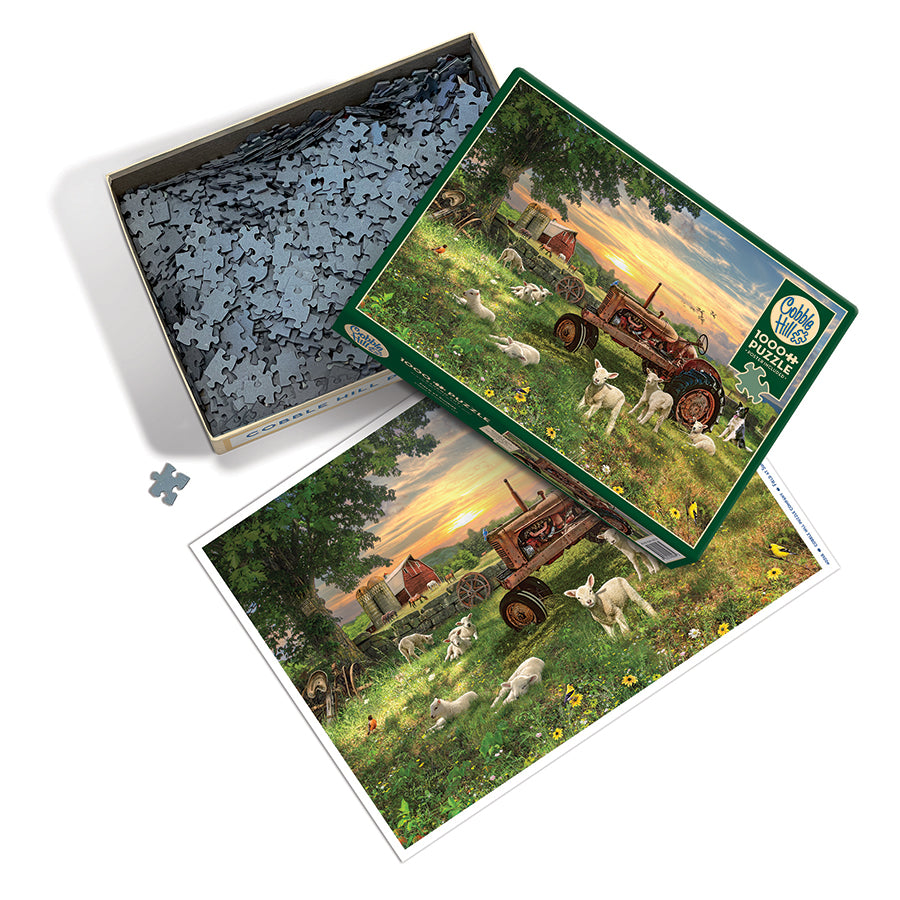 cobble-hill-1000-piece-field-at-sunrise-puzzle-1000-teile-bauernhof image 3