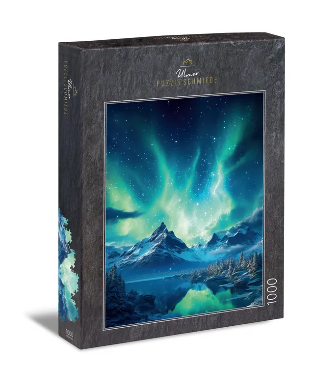 ulmer-puzzleschmiede-puzzle-1000-teile-nordische-nacht-nordlichter image 1
