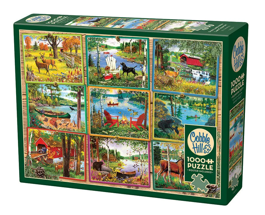 cobble-hill-postcards-from-lake-country-puzzle-1000-teile-see image 1