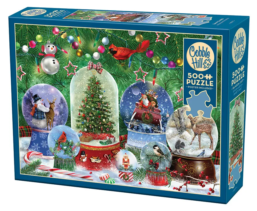 cobble-hill-snow-globes-puzzle-500-teile-weihnachten image 1