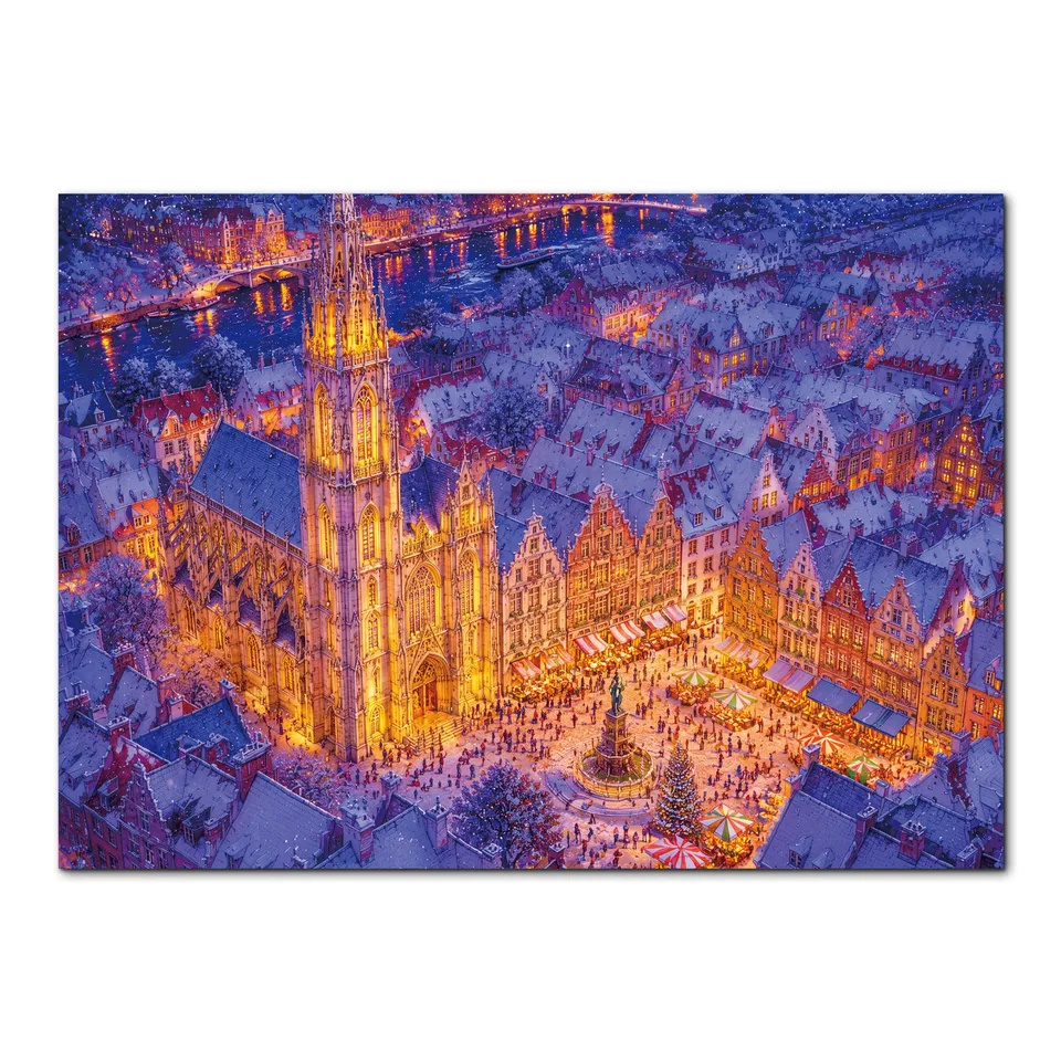 kaayee-cardboard-puzzle-old-town-stars-1000-teile-eco image 1