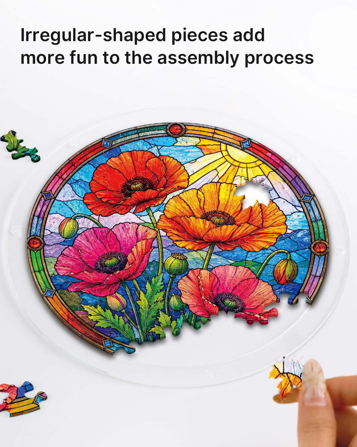kaayee-suncatcher-puzzle-blumen-fensterbild-medium-20-8-cm image 2