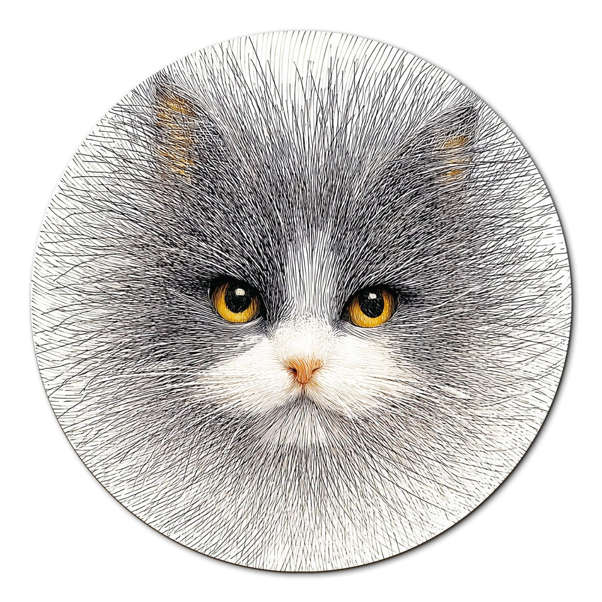 kaayee-cardboard-puzzle-line-cat-1000-teile-rund-katze image 1